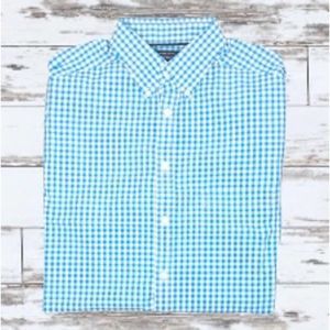 Maker & Company Classically Tailored Gingham Plaid Long Sleeve Shirt Size Large